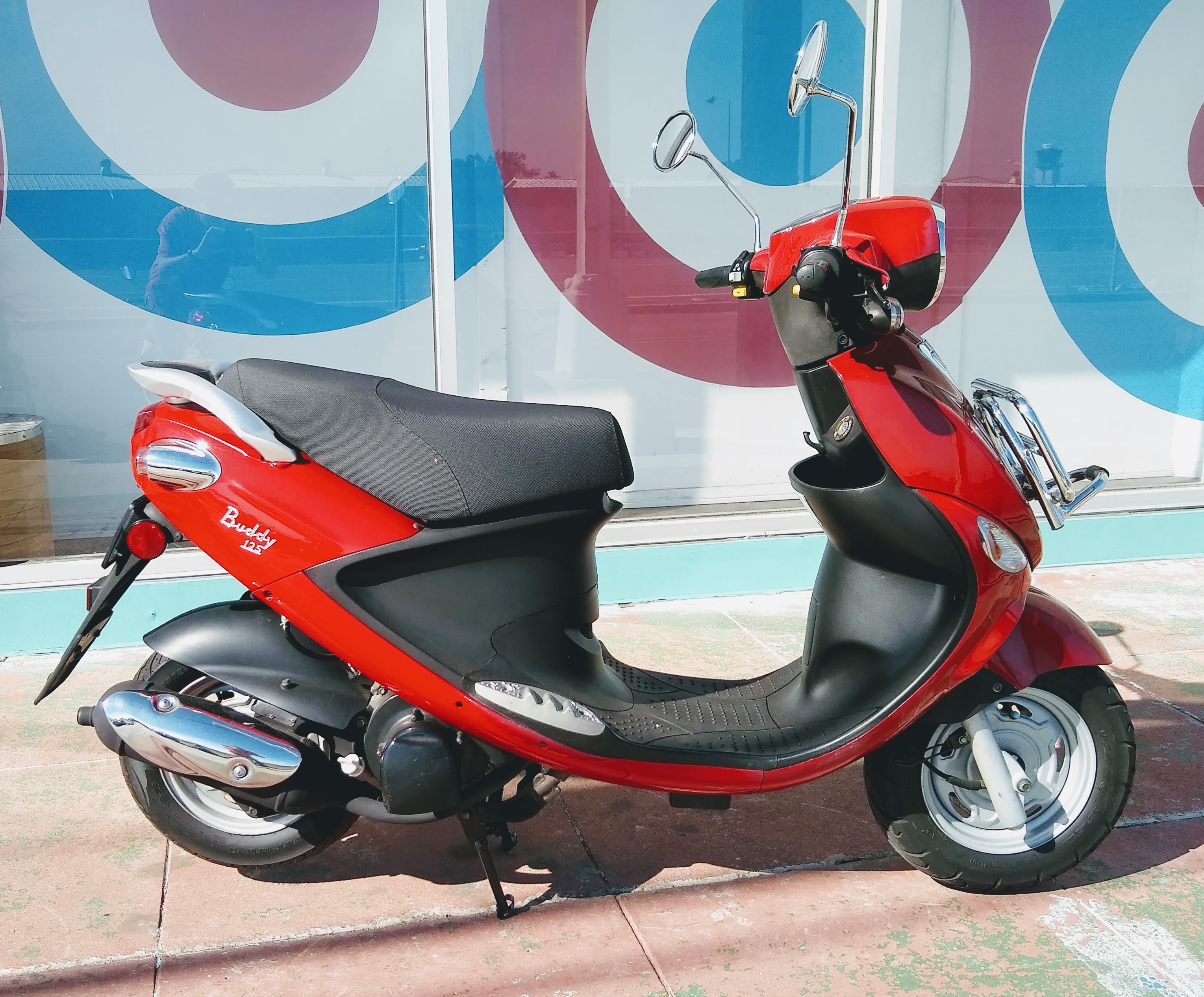 REDBUDDY1 San Diego Scooters Vespa Genuine Piaggio