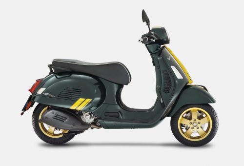 yellow vespa