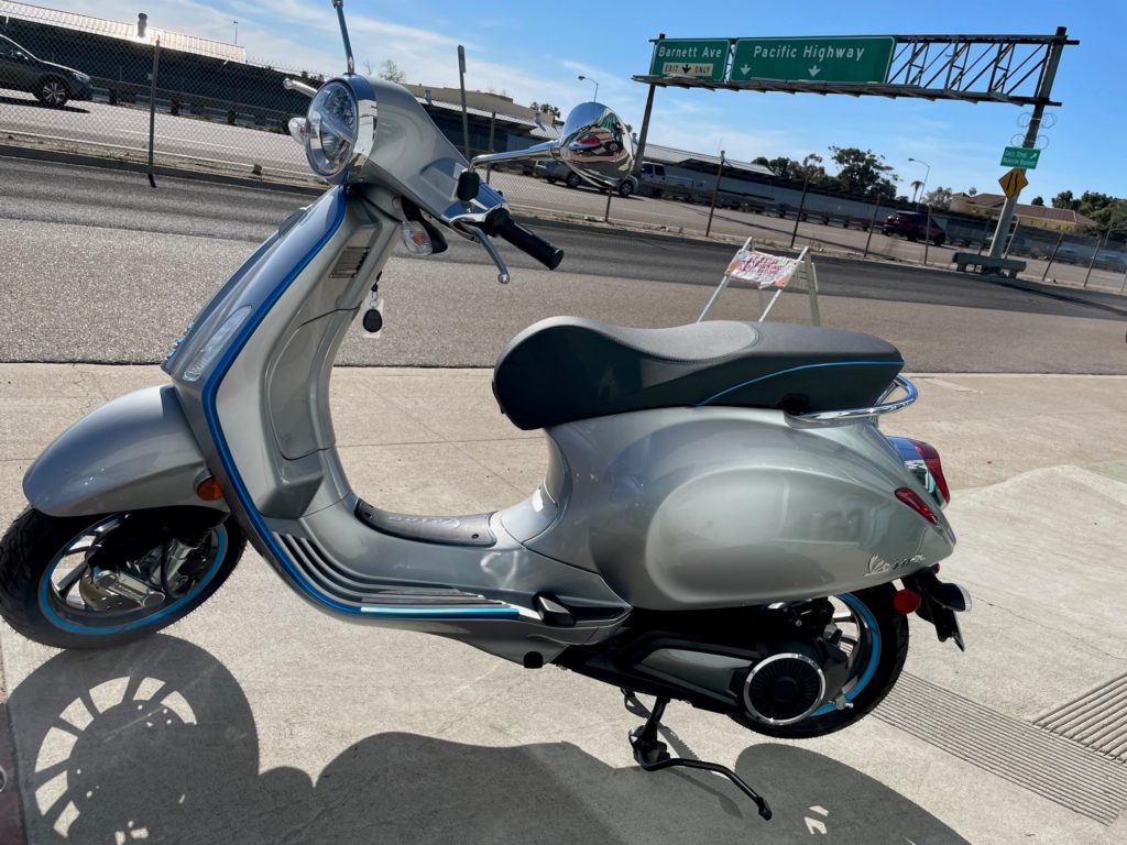 VESPA-ELECTTRICA-30MPH-BLUE-SILVER-SIDE-2 | San Diego Scooters | Vespa ...