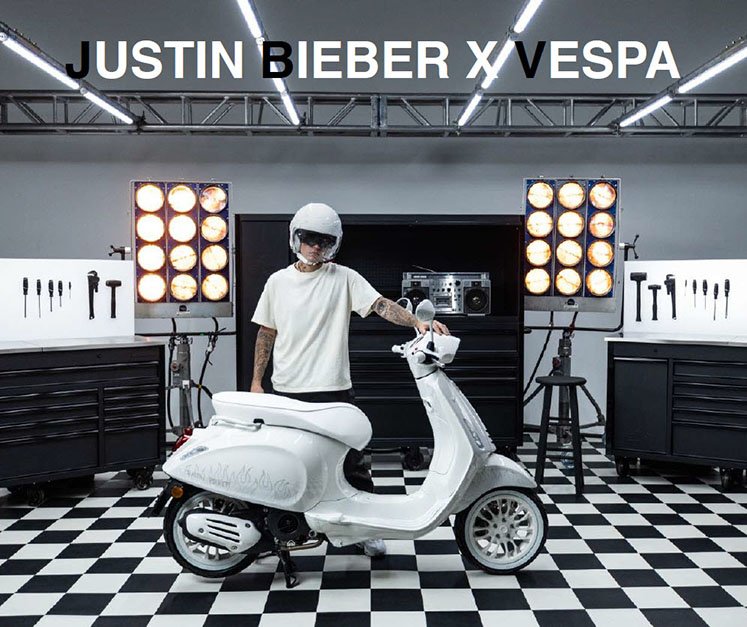 Justin Bieber X Vespa Sprint 150 TFT 🔸 🔸 Reposted from @vespajia_plus  #vespamatic #vespamaticindonesia #vespamaticservizio…