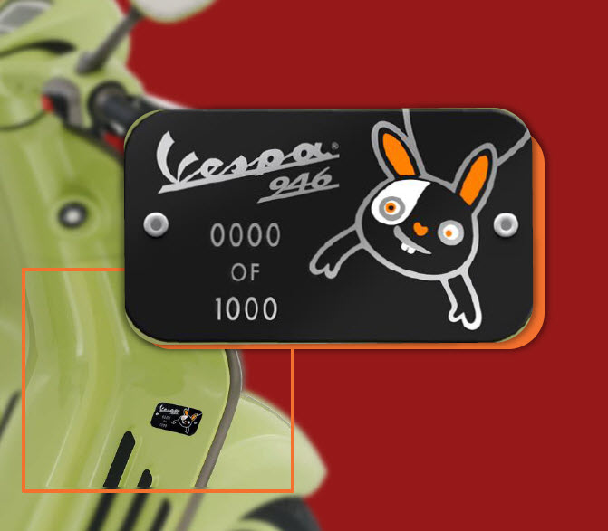 Newray 1:12 Custom Vespa 946 Bunny Edition 10th Anniversary Years Of Rabbit