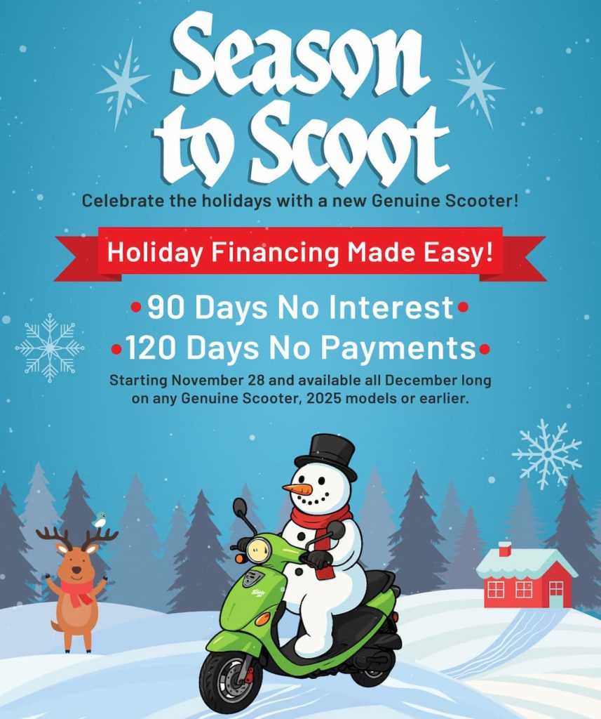 Genuine Scooters Holiday Financing Deals