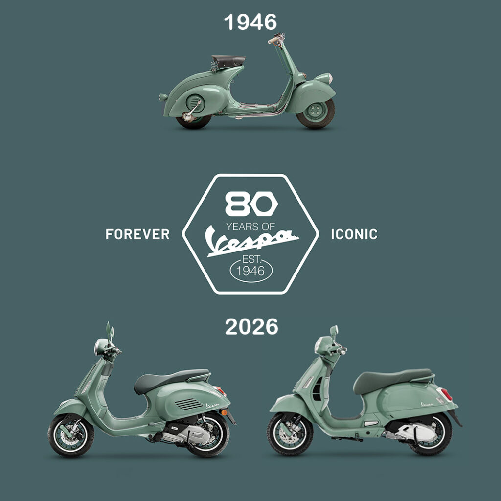 Celebrating 80 years of Vespa with a new Vespa